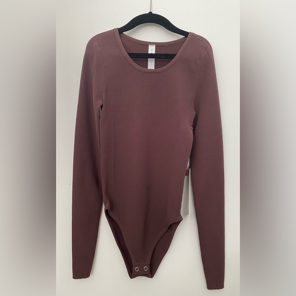 Lululemon Tight-Fit Long-Sleeve Knit Bodysuit